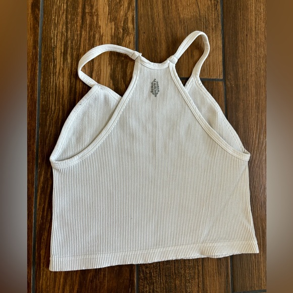 Free People Movement White Strapped Athletic Crop Top Size M/L - Picture 2 of 2